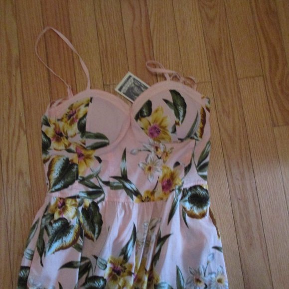 new with tags chance & destiny  jumpsuits with built in bra floral - Picture 2 of 4